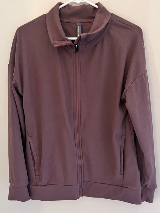 MPG Tops - Chocolate Brown Fleece Zip Up